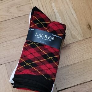 LAUREN RALPH LAUREN/6-PACK SOCKS/VARIETY